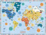 Prisoners of Geography World Map 500 Piece Jigsaw Puzzle – Illustrated Educational Puzzle, Ages 8+