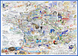 Tim Bulmer France Map 1000 Piece Jigsaw Puzzle – Fact-Filled Illustrated Map of France