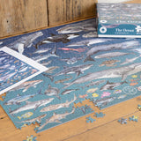 The Ocean 1000 Piece Jigsaw Puzzle – Underwater Marine Life Illustrations by Rachel Brooks