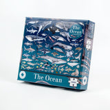 The Ocean 1000 Piece Jigsaw Puzzle – Underwater Marine Life Illustrations by Rachel Brooks