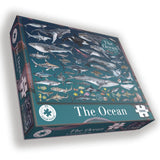 The Ocean 1000 Piece Jigsaw Puzzle – Underwater Marine Life Illustrations by Rachel Brooks