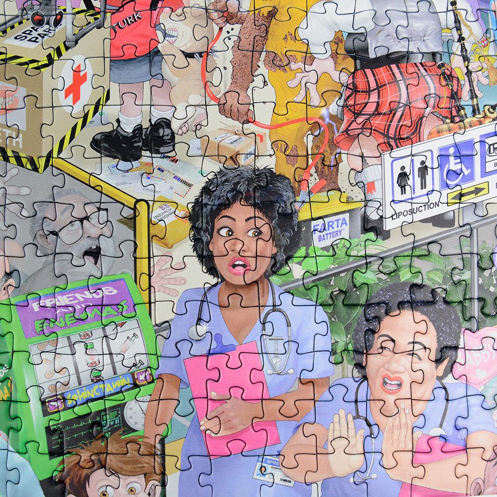 Mike Jupp I Love Healthcare 1000 Piece Jigsaw Puzzle – Hilarious Hospital Cartoon Scene