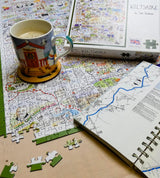 Tim Bulmer Wiltshire 1000 Piece Jigsaw Puzzle – Comical County Map with Fun Local Facts, 66 x 50cm
