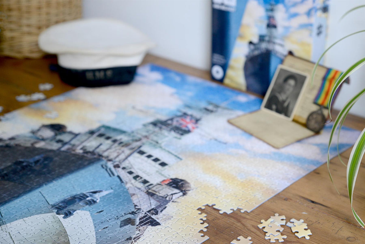 Imperial War Museum HMS Belfast 1000 Piece Jigsaw Puzzle – Maritime Naval History, D-Day 80th Anniversary