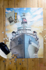 Imperial War Museum HMS Belfast 1000 Piece Jigsaw Puzzle – Maritime Naval History, D-Day 80th Anniversary