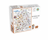 Tim Bulmer Northumberland 1000 Piece Jigsaw Puzzle – Funny County Map Full of Quirks, 66 x 50cm