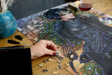 Alchemy Le Mauvais Oeil 1000 Piece Jigsaw Puzzle – Dark Fantasy Peacock Puzzle, 66 x 50 cm