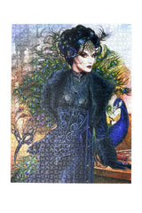 Alchemy Le Mauvais Oeil 1000 Piece Jigsaw Puzzle – Dark Fantasy Peacock Puzzle, 66 x 50 cm
