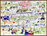 Tim Bulmer Rugby 1000 Piece Jigsaw Puzzle – Fun Illustrated Sport Facts and Terms, 66 x 50cm