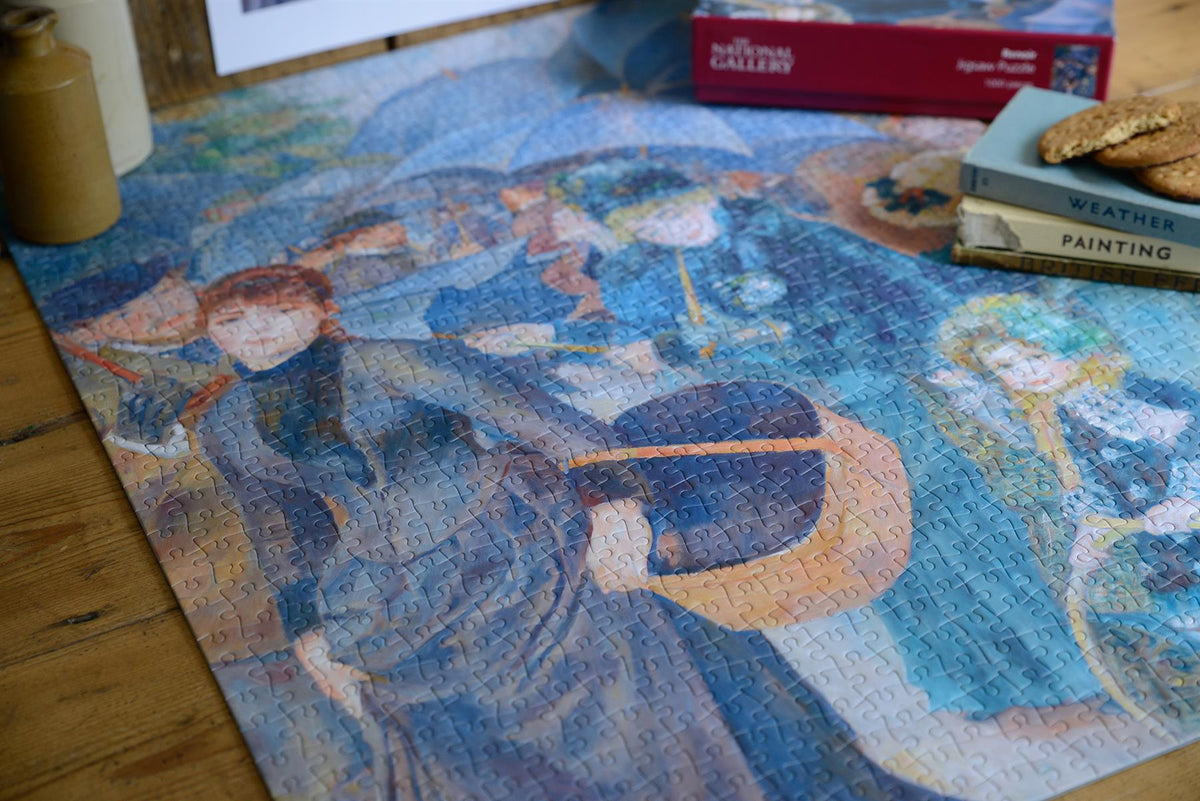 National Gallery The Umbrellas 1000 Piece Jigsaw Puzzle – Renoir Parisian Street Scene