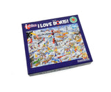 Mike Jupp I Love Boats 1000 Piece Jigsaw Puzzle – Chaotic Sailing Scene, Made in Britain, 66 x 50cm