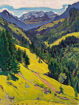 National Gallery Kien Valley with the Bluemlisalp Massif 1000 Piece Jigsaw Puzzle – Hodler Landscape