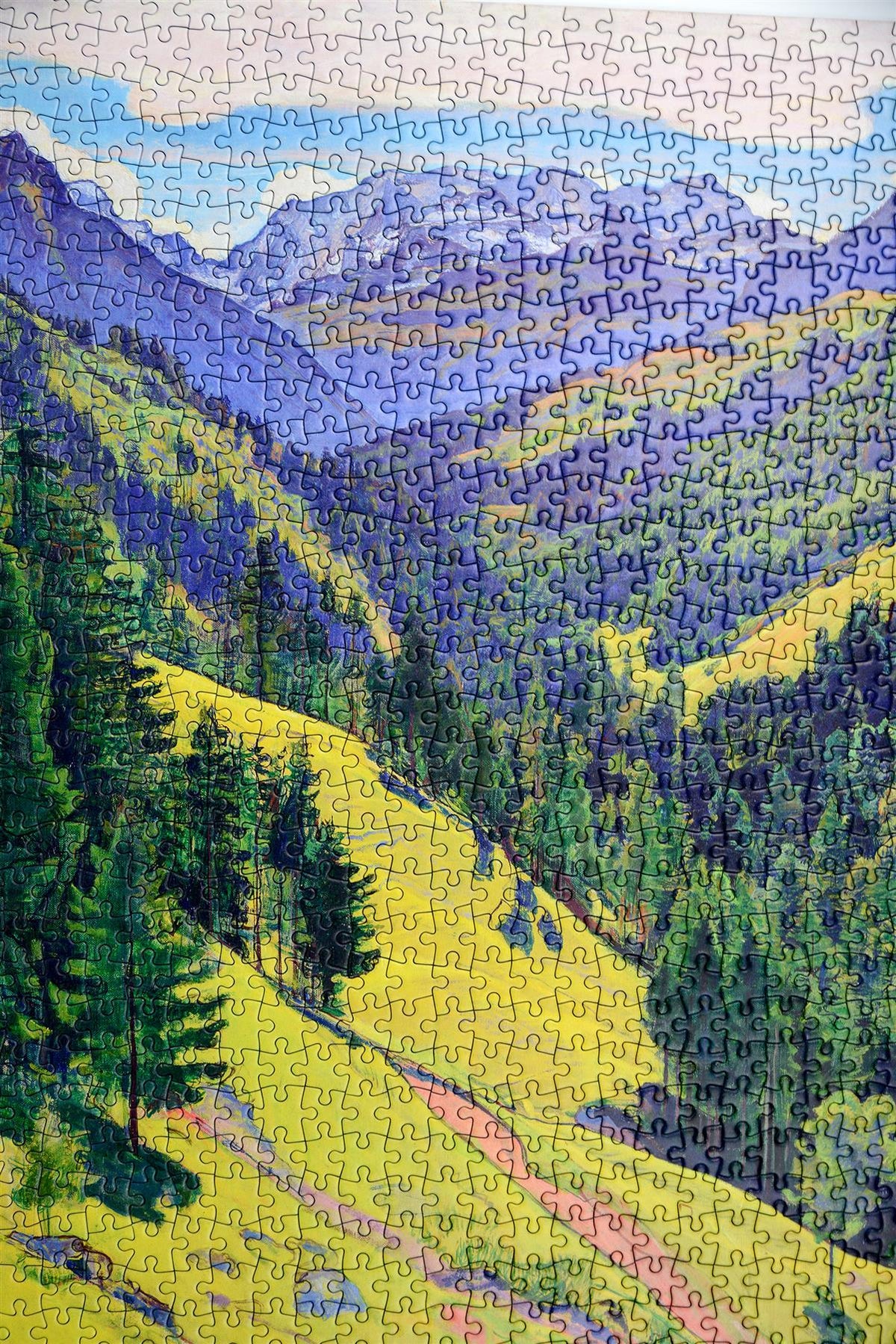 National Gallery Kien Valley with the Bluemlisalp Massif 1000 Piece Jigsaw Puzzle – Hodler Landscape