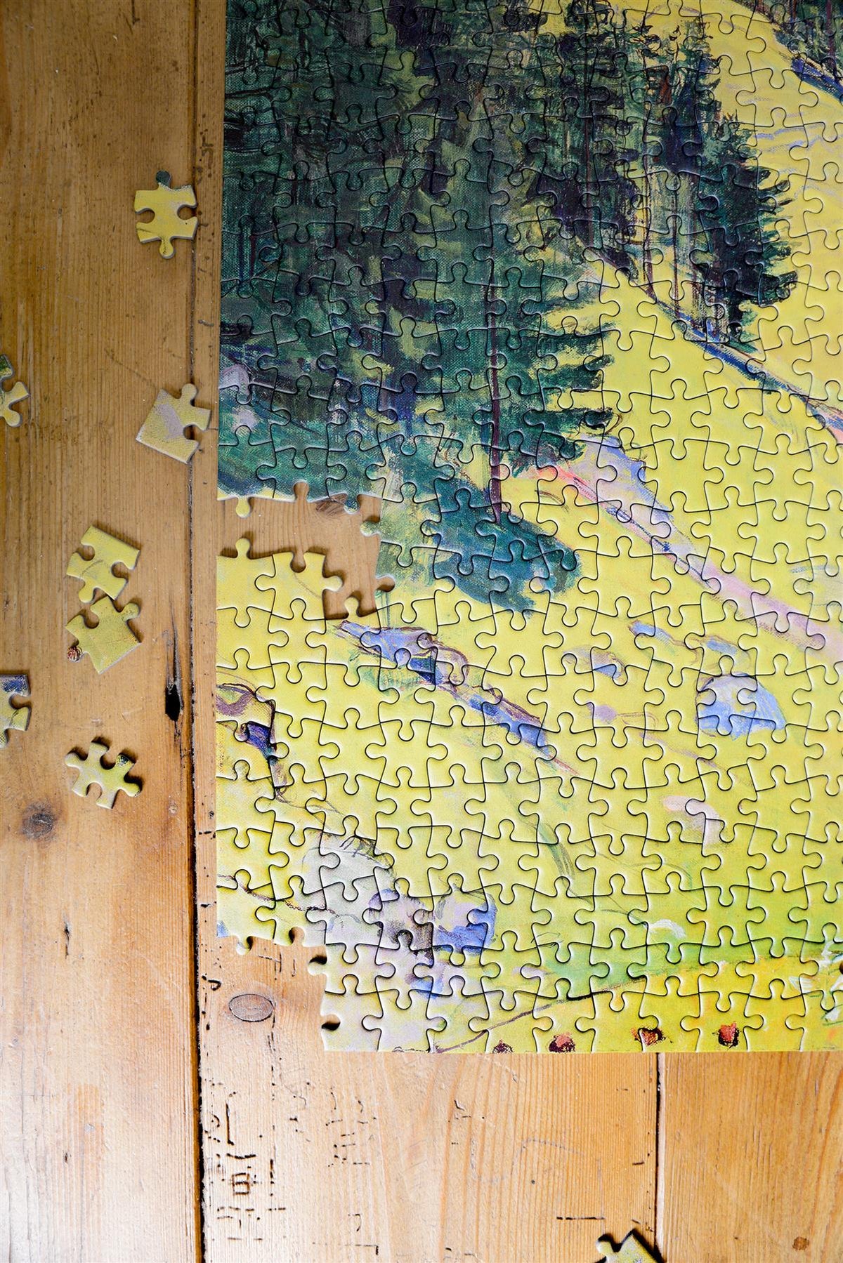 National Gallery Kien Valley with the Bluemlisalp Massif 1000 Piece Jigsaw Puzzle – Hodler Landscape