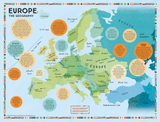 Prisoners of Geography Europe Map 500 Piece Jigsaw Puzzle – Illustrated Educational Map Puzzle