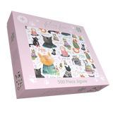 All Jigsaw Puzzles Feline Fine 500 Piece Jigsaw Puzzle – Cats in Jumpers by Catherine Redgate, 50 x 38cm