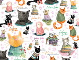 All Jigsaw Puzzles Feline Fine 500 Piece Jigsaw Puzzle – Cats in Jumpers by Catherine Redgate, 50 x 38cm