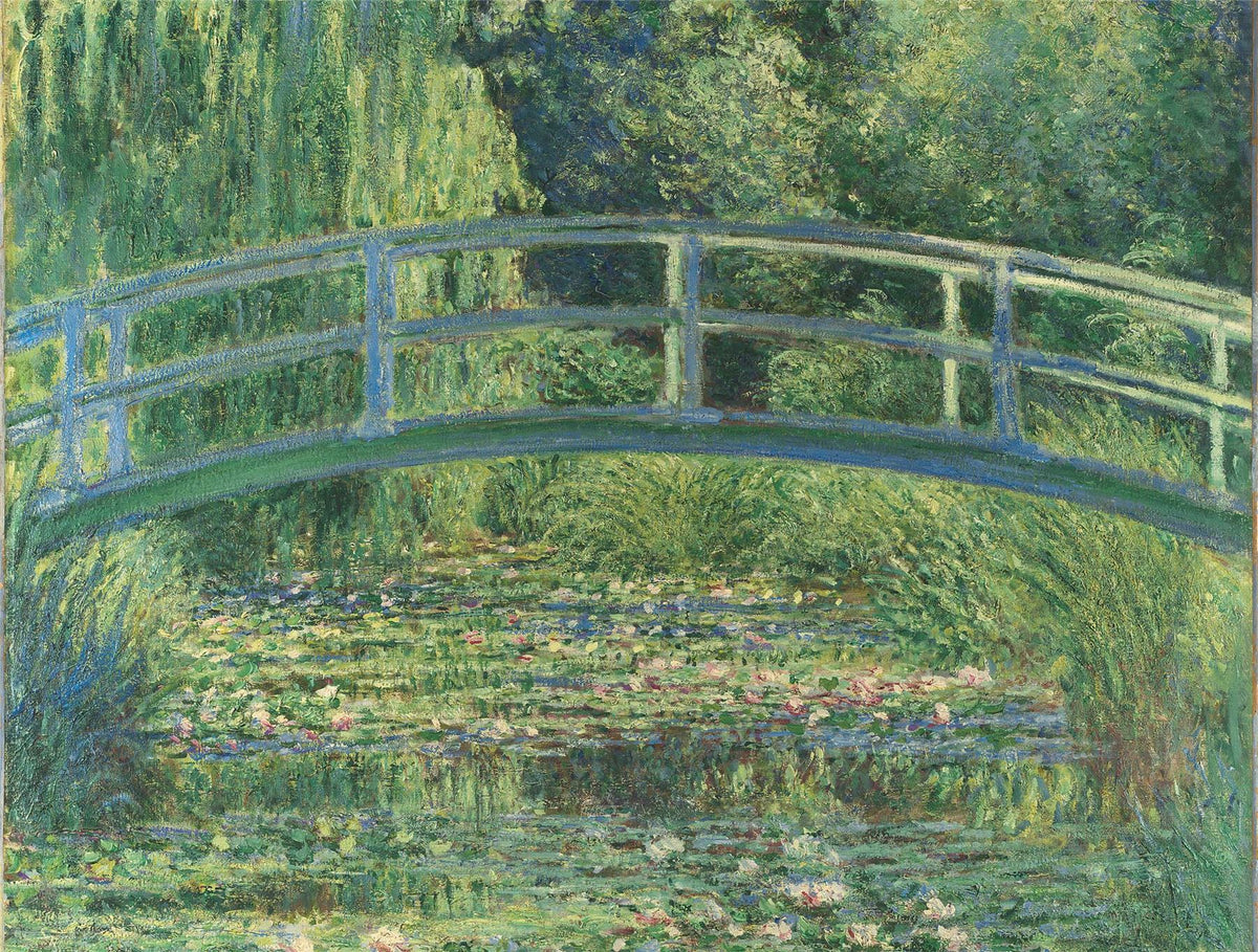 National Gallery The Water-Lily Pond 1000 Piece Jigsaw Puzzle – Claude Monet Art Puzzle, 66 x 50cm