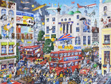 Mike Jupp I Love London 1000 Piece Jigsaw Puzzle – Comical Cartoon Scene, Made in Britain