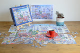 Mike Jupp I Love London 1000 Piece Jigsaw Puzzle – Comical Cartoon Scene, Made in Britain
