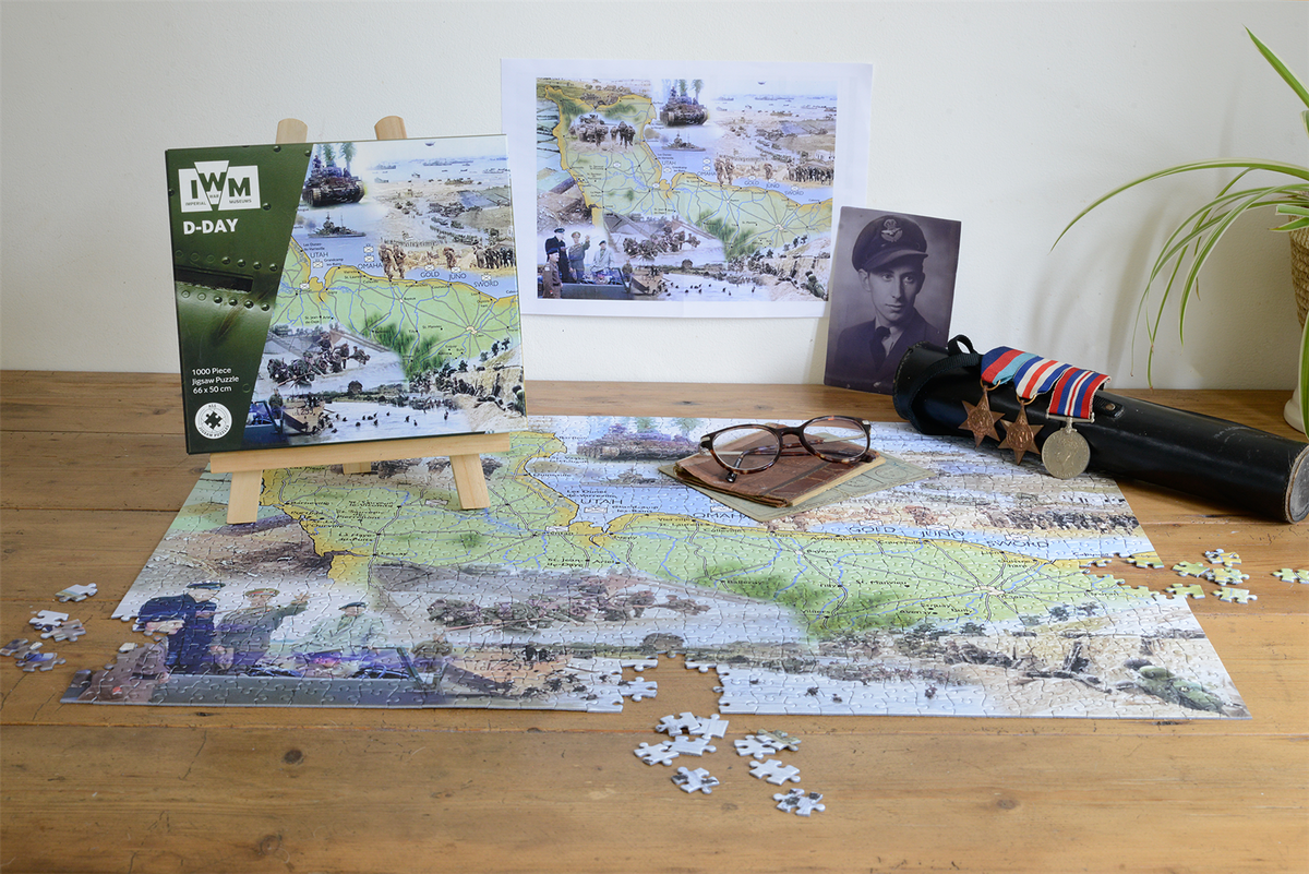 Imperial War Museums D-Day 80th Anniversary 1000 Piece Jigsaw Puzzle – WWII History Puzzle