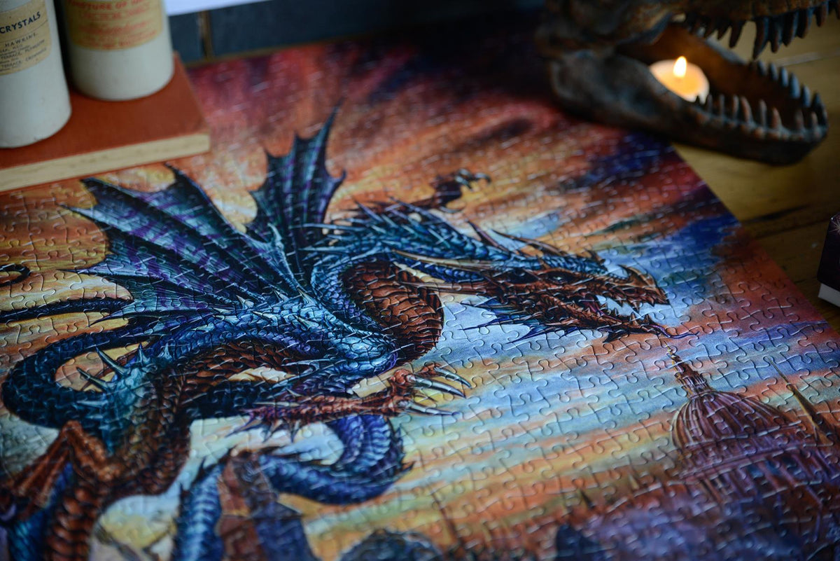 Alchemy The Highgate Horror 1000 Piece Jigsaw Puzzle – Fantasy Dragon Puzzle, 66 x 50cm