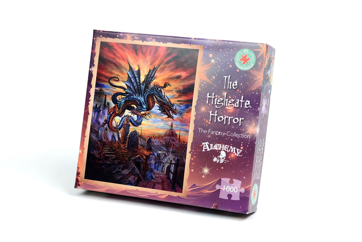 Alchemy The Highgate Horror 1000 Piece Jigsaw Puzzle – Fantasy Dragon Puzzle, 66 x 50cm