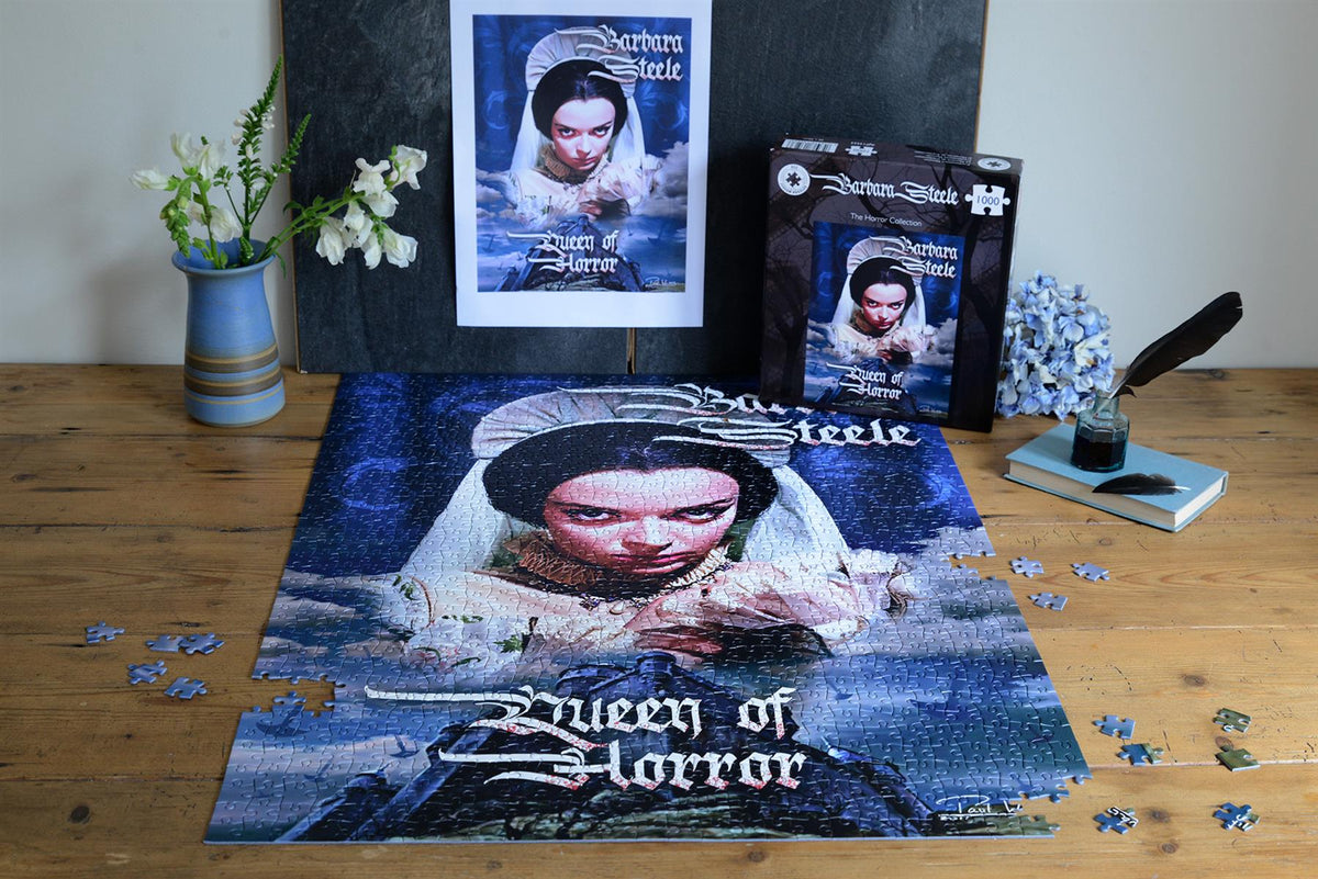Horror Line Barbara Steele Queen of Horror 1000 Piece Jigsaw Puzzle – Classic Horror Film Puzzle