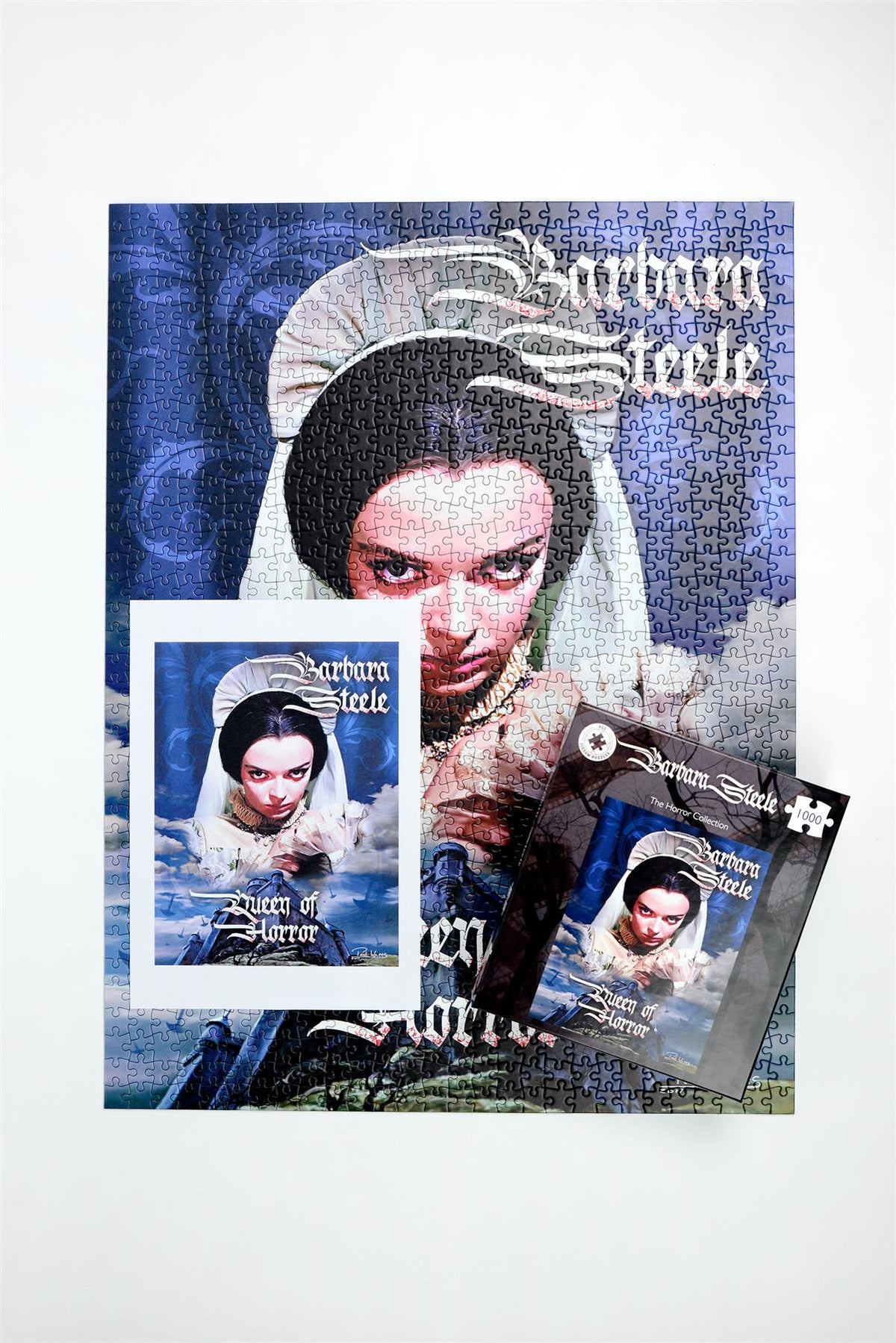 Horror Line Barbara Steele Queen of Horror 1000 Piece Jigsaw Puzzle – Classic Horror Film Puzzle