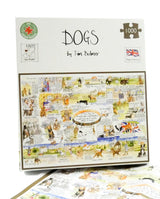 Tim Bulmer Dogs 1000 Piece Jigsaw Puzzle – Fun Dog Facts Puzzle for Dog Lovers, 66 x 50cm