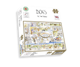 Tim Bulmer Dogs 1000 Piece Jigsaw Puzzle – Fun Dog Facts Puzzle for Dog Lovers, 66 x 50cm