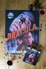 Horror Line Dracula 1000 Piece Jigsaw Puzzle – Classic Gothic Horror Vampire Puzzle, 66 x 50cm