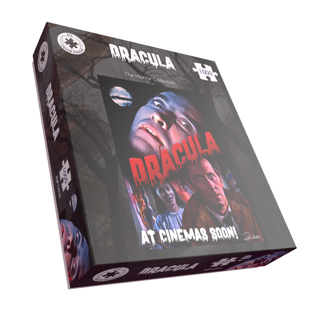 Horror Line Dracula 1000 Piece Jigsaw Puzzle – Classic Gothic Horror Vampire Puzzle, 66 x 50cm
