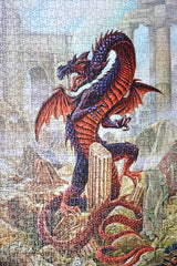 Alchemy Vindicta Pendragon 1000 Piece Jigsaw Puzzle – Mythical Dragon Fantasy Puzzle, 66 x 50 cm