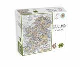 Tim Bulmer Ireland Map 1000 Piece Jigsaw Puzzle – Detailed Illustrated Map, 66 x 50cm