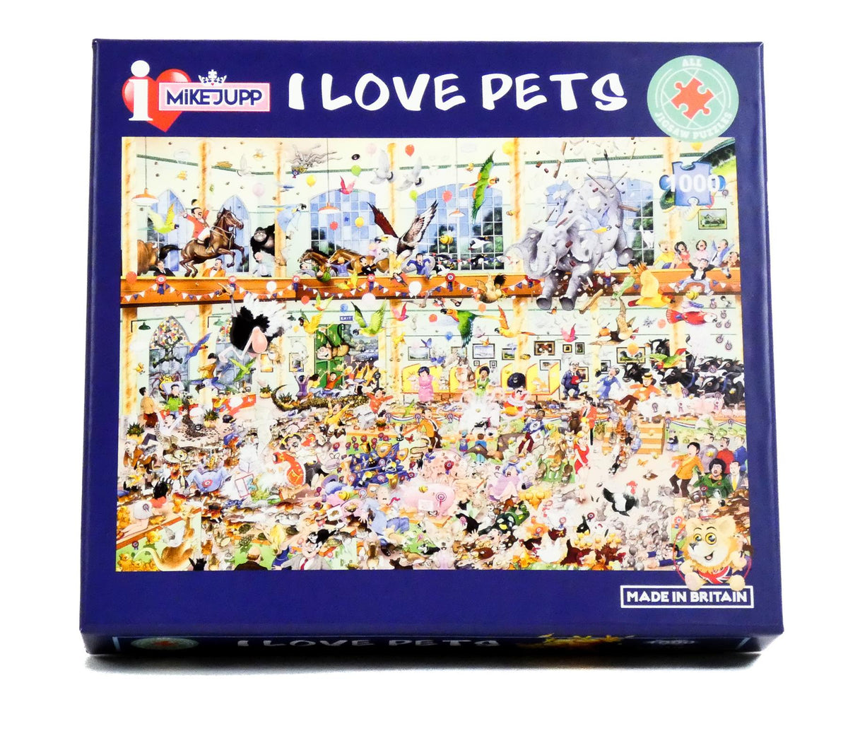 Mike Jupp I Love Pets 1000 Piece Jigsaw Puzzle – Funny Pet Show Scene