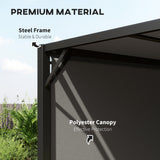 Outsunny 3x3m Light-Duty Canopy Tent with Steel Frame & Sun-Protective Fabric – Garden Shade, Grey