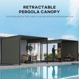 Outsunny 3x3m Light-Duty Canopy Tent with Steel Frame & Sun-Protective Fabric – Garden Shade, Grey