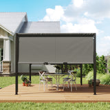 Outsunny 3x3m Light-Duty Canopy Tent with Steel Frame & Sun-Protective Fabric – Garden Shade, Grey