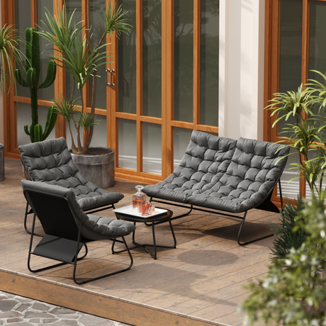 Outsunny garden sofa set assembly parts layout