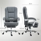 HOMCOM Comfort Massage Chair with Heat Function – Padded Home Relaxation Recliner