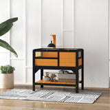 PawHut Wooden Tortoise House with Run, Hide Box, Shelf & Lamp Holder – Fir Wood Habitat, Yellow