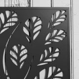 Outsunny Metal Raised Garden Bed with Twig and Leaf Trellis – Wall-Mounted or Freestanding Planter, Black