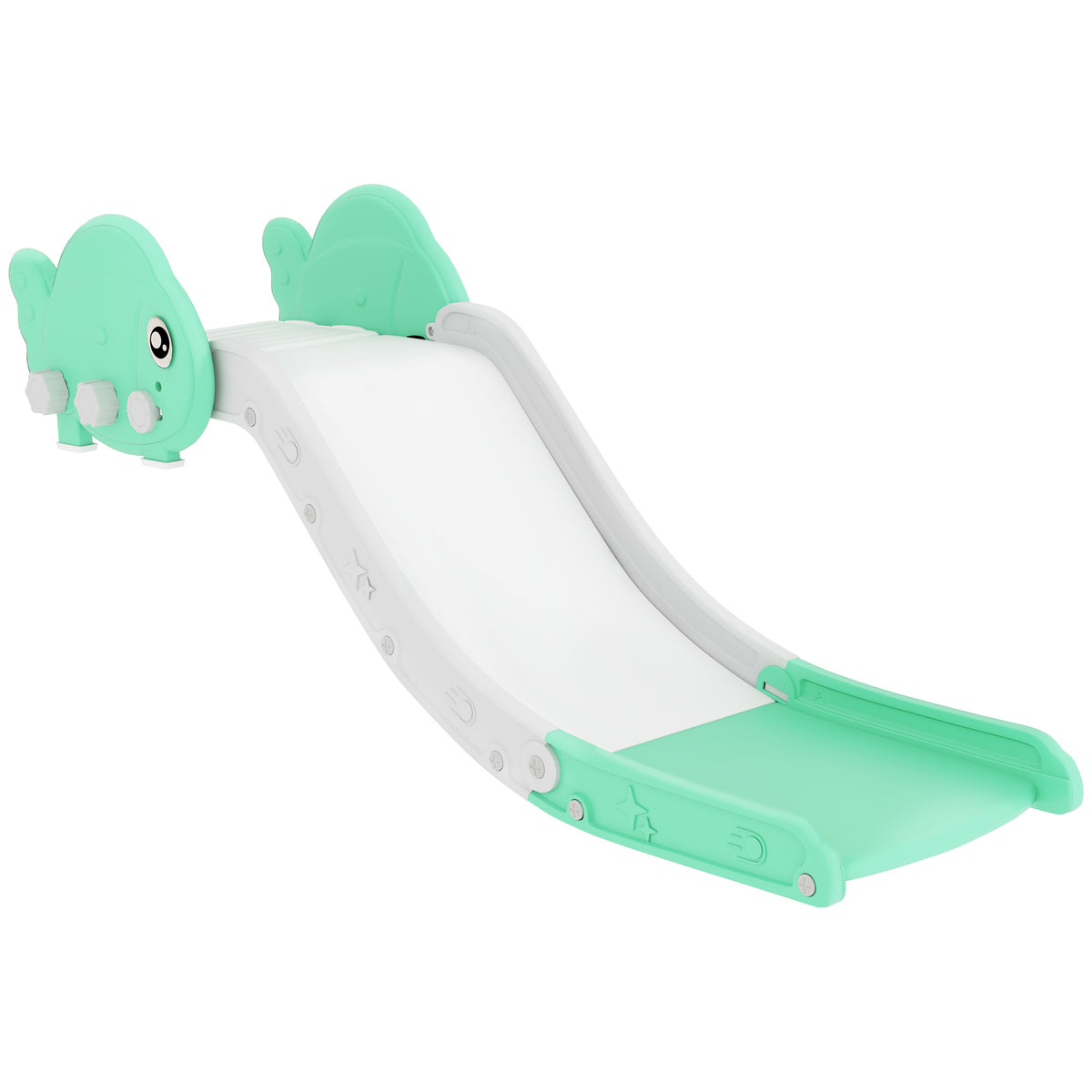 AIYAPLAY Kids Sofa Slide with 130cm Extended Length & Anti-Slip Pad – Foldable Indoor Toddler Slide