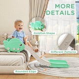 AIYAPLAY Kids Sofa Slide with 130cm Extended Length & Anti-Slip Pad – Foldable Indoor Toddler Slide
