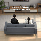HOMCOM L-Shaped Sofa side view