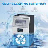 HOMCOM Commercial Ice Maker with 4kg Ice Storage, Water Shortage & Ice-Full Alerts – Home & Bar Use