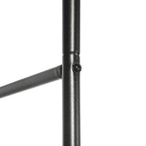 Outsunny Metal Garden Arch for Climbing Plants with Ground Stakes – Arbor for Weddings and Events, Black