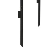 Outsunny Metal Garden Arch for Climbing Plants with Ground Stakes – Arbor for Weddings and Events, Black