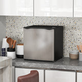 HOMCOM 35L Tabletop Freezer with Adjustable Temperature, Wire Shelf & Reversible Door – Compact, Silver